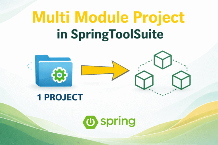 Multi module project in spring tool suit