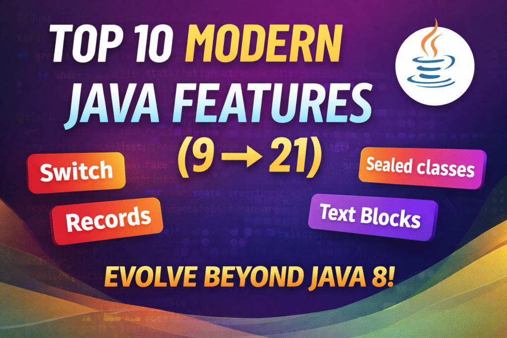 Top Java Features from Java 9 to Java 21 Every Modern Developer Must Know